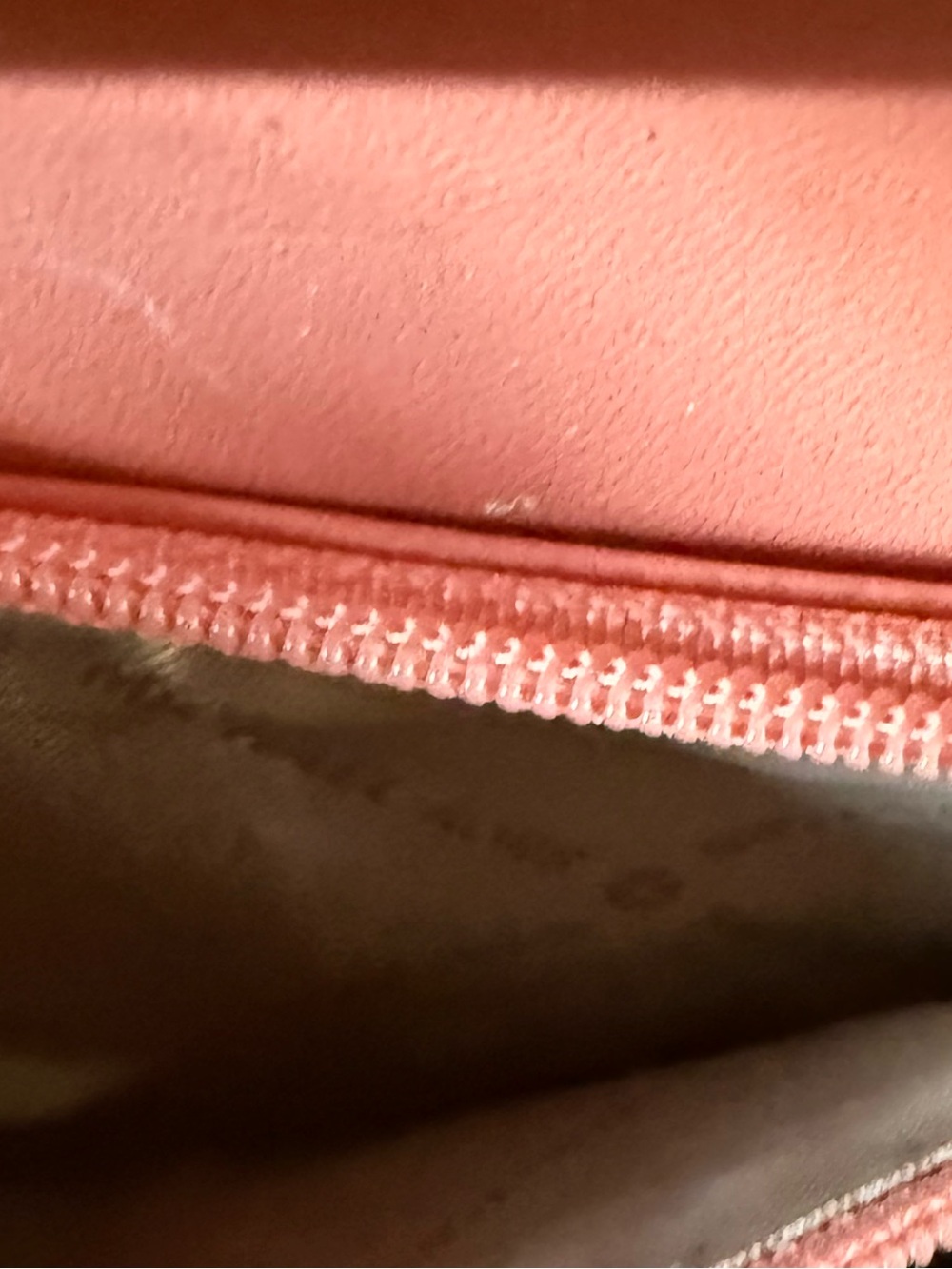 Michael Kors Coral Pink Saffiano Leather Tote with Gold Hardware - Picture 13 of 16